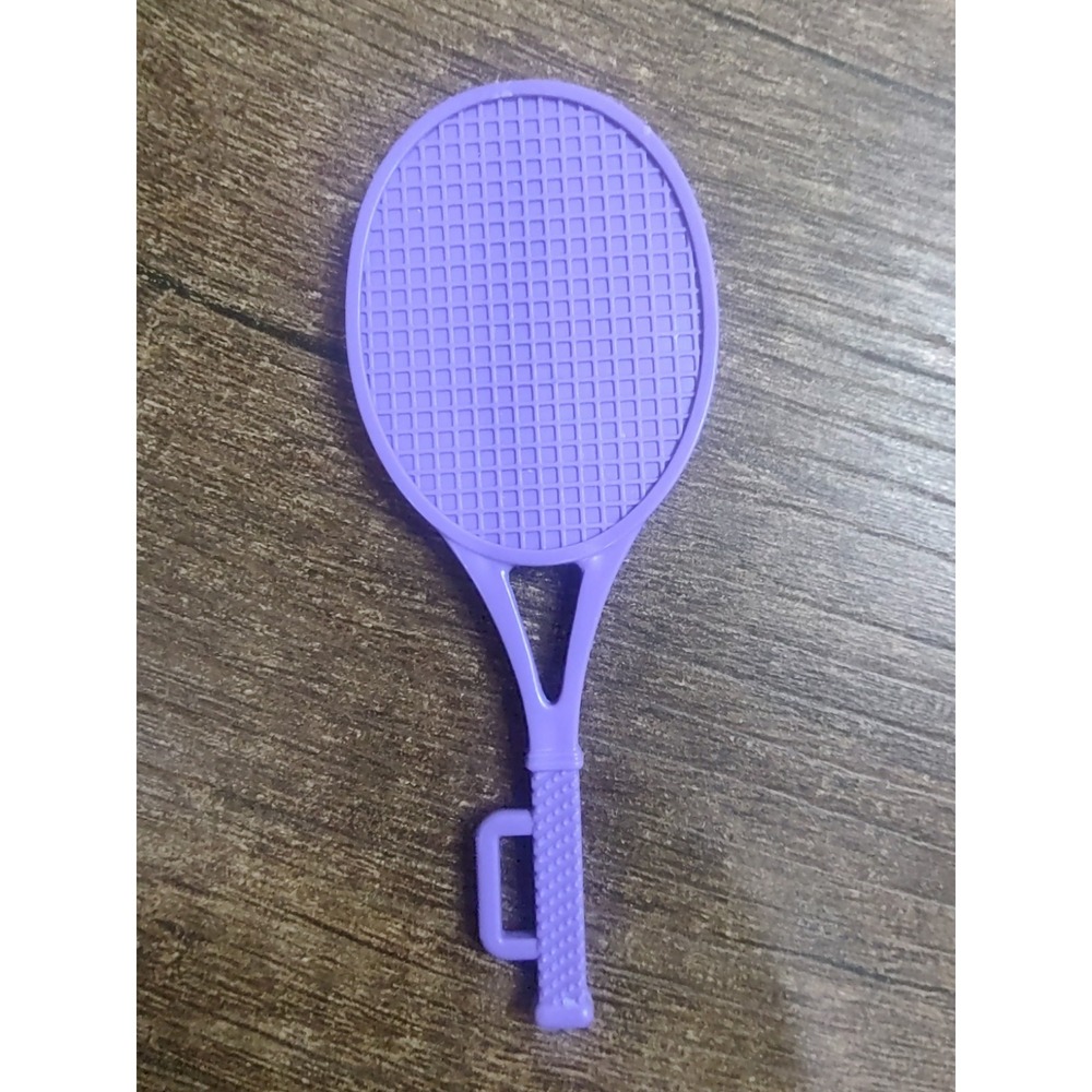 BARBIE TENNIS RAQUET RACKET NO BALL purple  DOLL PLAYSET ACCESSORIES Z26